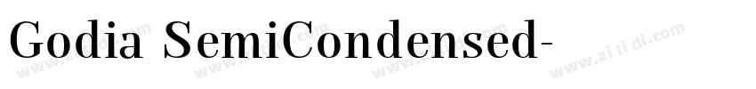 Godia SemiCondensed字体转换